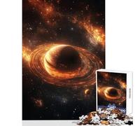 Puzzle 1000 pièces pour Adultes Orbital Glow Cosmic Dance Jeu de réflexion Difficile Jouet éducatif Cadeau d'anniversaire (38x52cm)