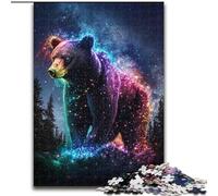 Puzzle 1000 pièces pour Adultes Ours Brun Fluo Puzzle 1000 pièces : Casse-tête Stimulant, soirée Jeux en Famille (Taille 26x38cm)