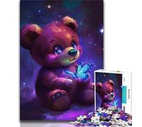 Puzzle 1000 pièces pour Adultes, Ours en Peluche, pour Adolescents, Jouets de Divertissement Familial avec Affiche et fiche de Questions-réponses (Taille 38x26cm)