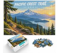 Puzzle 1000 pièces pour Adultes, Pacific Crest Trail Landscape Art | Pour les w nds tranquilles : ce puzzle 1000 pièces pour adultes associe concentration et détente.