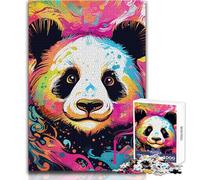 Puzzle 1000 pièces pour Adultes - Panda Adorable - Art Pop - Casse-tête - Jeu Familial - Idéal pour Passer Le Temps à la Maison - Cadeau Parfait - Dimensions : 50x75cm