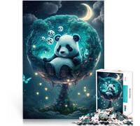 Puzzle 1000 pièces pour Adultes Panda endormi Jouets éducatifs et d'apprentissage Jeux familiaux Idées Cadeaux 52x38cm