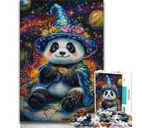 Puzzle 1000 pièces pour Adultes, Panda Magicien, 1000 pièces pour Adolescents, Cadeau d'anniversaire, décoration Murale pour Les 14 Ans et Plus (Taille 38x26cm)