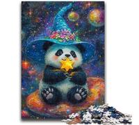 Puzzle 1000 pièces pour Adultes, Panda Magicien, pour stimuler Le Cerveau, Jouets addictifs pour cultiver la Patience, adapté aux Couples, 26x38cm