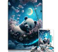 Puzzle 1000 pièces pour Adultes - Panda paisible - 1000 pièces pour Adultes - Jeux Amusants en Famille pour Toute la Famille - 38x26cm