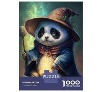 Puzzle 1000 Pièces pour Adultes Panda Witch Puzzle Relax Games Cadeaux pour Femmes, Idéal comme Cadeau pour Toute La Famille 38x26cm/1000pcs
