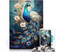 Puzzle 1000 pièces pour Adultes Paon Mythique Jouets éducatifs et d'apprentissage Jeux familiaux pour la décoration intérieure 50x70cm