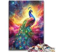 Puzzle 1000 pièces pour Adultes, Paon, pour Les 14 Ans et Plus, Jouet éducatif intellectuel décompressant, Excellent Cadeau 50x75cm