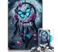Puzzle 1000 pièces pour Adultes Papillon Attrape-rêves 1000 pièces pour Adolescents, Jeu Familial Anti-Stress, défi Difficile adapté aux Couples (Taille 38x26cm)