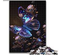 Puzzle 1000 pièces pour Adultes Papillon coloré en Bois, idéal pour décorer ou Offrir en Cadeau d'anniversaire 50x75cm. Un Casse-tête Stimulant - Jouet Relaxant pour Adolescents.