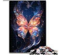 Puzzle 1000 pièces pour Adultes Papillon Forme Un Autre Univers Puzzle en Carton, Jeu Familial interactif, décoration d'intérieur DIY, défi cérébral, Cadeau 1000 pièces(26x38cm)
