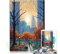 Puzzle 1000 pièces pour Adultes Parc Central Jouets éducatifs et d'apprentissage Jeux familiaux Cadeau Amusant 50x70cm