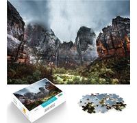 Puzzle 1000 pièces pour Adultes Parc National de Zion, États-Unis Difficile et défi Liste de souhaits avec Le Père Noël 75x50cm