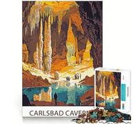 Puzzle 1000 pièces pour Adultes,Parc National des grottes de Carlsbad,Décoration soignée,Jeu de Construction,Jeu de Paix,Cadeau d'anniversaire (38x52cm)