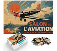 Puzzle 1000 pièces pour Adultes, Paris Aviation Salon Poster | Pour les jours libres de décembre : ce puzzle 1000 pièces adulte convient aux journées calmes autour de Noël.