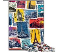 Puzzle 1000 pièces pour Adultes Paris Collage, Jeux, Jouets, Cadeaux d'anniversaire Uniques pour Les Enfants de 14 Ans et Plus (Taille 26x38cm)