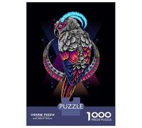 Puzzle 1000 Pièces pour Adultes Parrot Art Print Puzzles pour Adultes - Jeux Anti-Stress - Idéal pour Se Détendre À La Maison - Un Défi À Relever 52x38cm/1000pcs