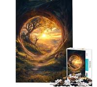 Puzzle 1000 pièces pour Adultes Passage Secret Jeu de Puzzle Manuel Découpe de précision Cadeau Anti-Stress (Dimensions 38x52cm)