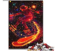 Puzzle 1000 pièces pour Adultes, passionnés de Skateboard, Jouets éducatifs, Anti-Stress, décoration d'intérieur Unique et Cadeaux 50x75cm