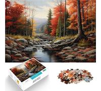 Puzzle 1000 pièces pour Adultes Paysage d'automne Séjour Anti-Stress pour Tuer Le Temps Car C'est Un pour Toute la Famille 75x50cm