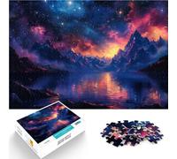 Puzzle 1000 pièces pour Adultes Paysage de Coucher de Soleil Galactique Jeux Amusants est idéal comme Cadeau pour Toute la Famille 75x50cm