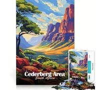 Puzzle 1000 pièces pour Adultes,Paysage de la région de Cederberg en Afrique du Sud,décoration soignée,Jouet d'exercice cérébral,Jeu Amusant pour Un Moment de détente ou Un Anniversaire (38x26cm)