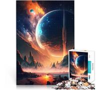 Puzzle 1000 pièces pour Adultes Paysage de l'aube de la planète Jouet éducatif d'apprentissage Une œuvre d'art 75x50cm