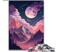 Puzzle 1000 pièces pour Adultes, Paysage de Montagne, en Bois, pour Adolescents et Famille - Jeu de réflexion à Faire soi-même, 1000 pièces(50x75cm)