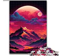 Puzzle 1000 pièces pour Adultes, Paysage de Montagne, en Carton, avec Jeu interactif Familial, pour Les 14 Ans et Plus, 1000 pièces(26x38cm)