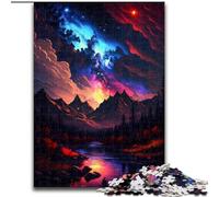 Puzzle 1000 pièces pour Adultes, Paysage de Montagne, en Carton, Casse-tête Stimulant à Faire soi-même, Jeu Familial idéal ou Cadeau décoratif, 1000 pièces(26x38cm)