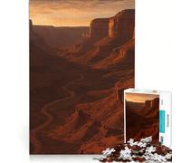 Puzzle 1000 pièces pour Adultes Paysage de Monument Valley au Coucher du Soleil décoration Murale activités Amusantes à la Maison renforce Les Liens Amoureux 38x52cm