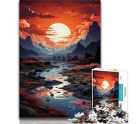 Puzzle 1000 pièces pour Adultes Paysage de Plage d'un Autre Monde Jouets éducatifs Jeux Anti-Stress renforce l'amour Entre Couples (50x75cm)