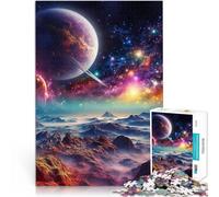 Puzzle 1000 pièces pour Adultes Paysage de Saturne Jouets de Divertissement Familial Car C'est Un pour Toute la Famille 52x38cm