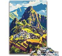 Puzzle 1000 pièces pour Adultes Paysage du Machu Picchu Puzzle 1000 pièces, idéal comme Cadeau pour Toute la Famille Convient pour Et 14 (50x75cm)