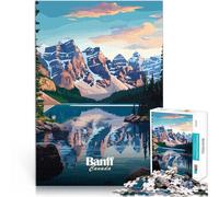 Puzzle 1000 pièces pour Adultes Paysage du Parc National de Banff Staycation Tuer Le Temps De Superbes Cadeaux et Jouets 52x38cm