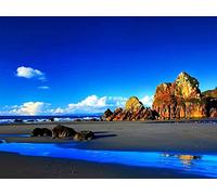 Puzzle 1000 pièces pour Adultes, Paysage d'une île déserte, Jeu éducatif, Puzzle pour Enfants, décoration d'art pour la Maison et 50x70cm