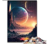 Puzzle 1000 pièces pour Adultes Paysage Fantastique coloré en Bois, idéal pour s'amuser en Famille, se détendre et Offrir des Cadeaux de Vacances 50x75cm Fête d'anniversaire pour Hommes Femmes