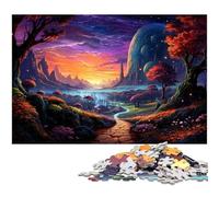 Puzzle 1000 pièces pour Adultes Paysage Fantastique décoration Murale Cadeau d'anniversaire Art Mural 1000 pièces (75 x 50 cm)