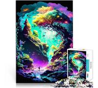 Puzzle 1000 pièces pour Adultes Paysage Fantastique Séjour Anti-Stress pour Tuer Le Temps Renforcer l'amour Entre Les Couples 38x26cm