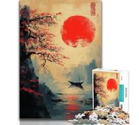 Puzzle 1000 pièces pour Adultes, Paysage Japonais, Difficile à réaliser, mais Amusant et Humoristique, idéal pour Un Anniversaire ou Un Cadeau Unique (75x50cm)