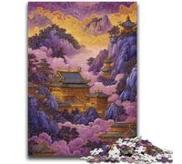 Puzzle 1000 pièces pour Adultes Paysage Japonais Jouets éducatifs Jeux familiaux Renforcer l'amour Entre Couples 50x75cm