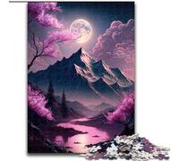 Puzzle 1000 pièces pour Adultes, Paysage Japonais néon, en Bois, Cadeau pour Hommes et Femmes, pour Tous Les Jours et Occasions spéciales, 1000 pièces(50x75cm)