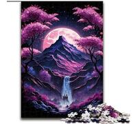 Puzzle 1000 pièces pour Adultes, Paysage Japonais, néon, en Carton, idée Cadeau pour Les fêtes, Illustration Humoristique, Illustration détaillée, 1000 pièces(26x38cm)