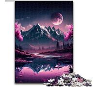 Puzzle 1000 pièces pour Adultes Paysage Japonais Néon Puzzle en Carton, pour Les Anniversaires, Les Vacances et la décoration intérieure 1000 pièces(26x38cm)