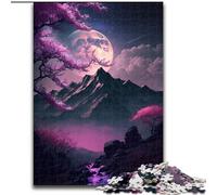 Puzzle 1000 pièces pour Adultes Paysage Japonais Néon Puzzles en Carton, Jouets Cadeau Éducatif Intellectuel Décompressant Amusant Jeu Familial 1000 pièces(26x38cm)