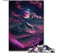 Puzzle 1000 pièces pour Adultes, Paysage Japonais, Puzzle néon en Bois, idéal pour Les fêtes ou Les Anniversaires, Jeu de fête, 1000 pièces(50x75cm)