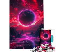 Puzzle 1000 pièces pour Adultes Paysage Lunaire Magie rétro Divertissement à la Maison Jeu Pratique pour Toute la Famille (14+) Dimensions 38x52cm