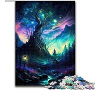 Puzzle 1000 pièces pour Adultes Paysage Magique en Bois, Cadeau pour Hommes et Femmes, idéal pour Tous Les Jours et Occasions spéciales, 50x75cm, pour Anniversaires, fêtes