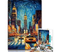 Puzzle 1000 pièces pour Adultes Paysage Urbain de New York pour Adolescents 1000 pièces Collection d'artistes Beaux-Arts (50x75cm)
