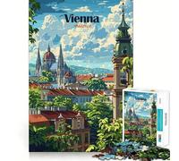 Puzzle 1000 pièces pour Adultes, Paysage Urbain de Vienne, Assemblage Parfait, Jeu de réflexion Artistique, Cadeau, Jeu Lent, décoration Murale de Noël (50x75cm)